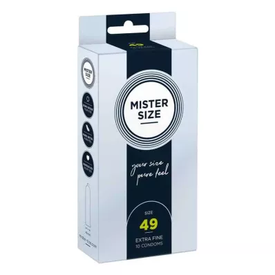 MISTER SIZE 49 condooms, 10 stuks MISTER SIZE 49 condooms, 10 stuks