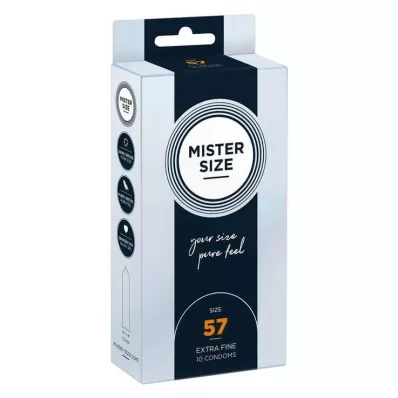 MISTER Condooms maat 57, 10 stuks MISTER Condooms maat 57, 10 stuks