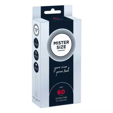 MISTER Condooms maat 60, 10 stuks MISTER Condooms maat 60, 10 stuks