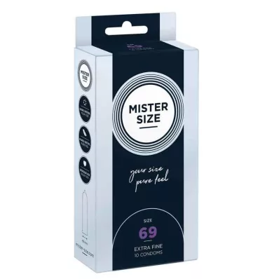 MISTER SIZE 69 condooms, 10 stuks MISTER SIZE 69 condooms, 10 stuks