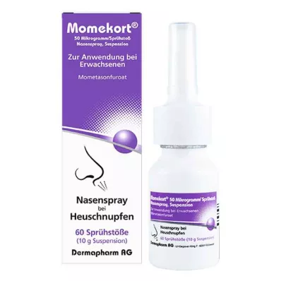 MOMEKORT 50 μg/spray neusspray suspensie 60 volwassenen, 10 g MOMEKORT 50 μg/spray neusspray suspensie 60 volwassenen, 10 g