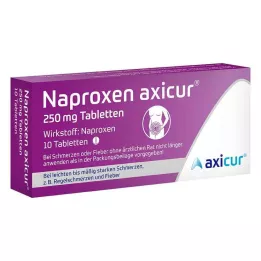 NAPROXEN axicur 250 mg tabletten, 10 st