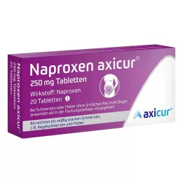 NAPROXEN axicur 250 mg tabletten, 20 st