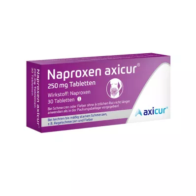 NAPROXEN axicur 250 mg tabletten, 30 st NAPROXEN axicur 250 mg tabletten, 30 st