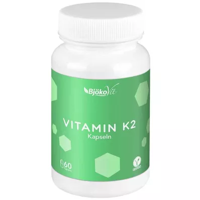 VITAMIN K2 MK7 volledig trans veganistische capsules, 60 stuks VITAMIN K2 MK7 volledig trans veganistische capsules, 60 stuks