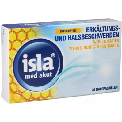 ISLA MED acute citrus-honing pastilles, 20 stuks