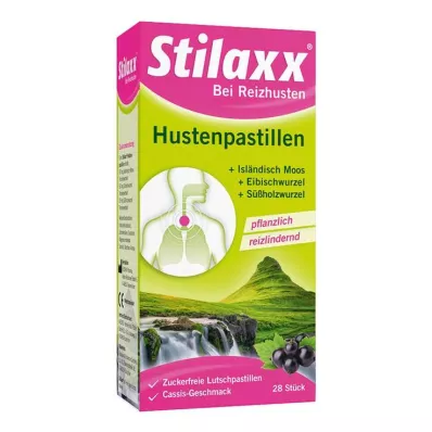 STILAXX Hoestpastilles IJslands mos, 28 stuks STILAXX Hoestpastilles IJslands mos, 28 stuks