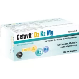 CEFAVIT D3 K2 Mg 2.000 I.U. harde capsules, 100 st