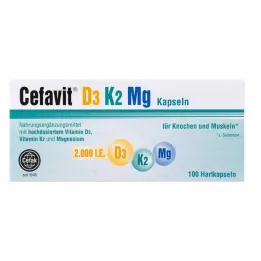 CEFAVIT D3 K2 Mg 2.000 I.U. harde capsules, 100 st