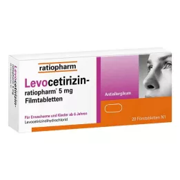 LEVOCETIRIZIN-ratiopharm 5 mg filmomhulde tabletten, 20 st