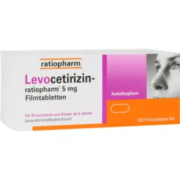 LEVOCETIRIZIN-ratiopharm 5 mg filmomhulde tabletten, 100 st