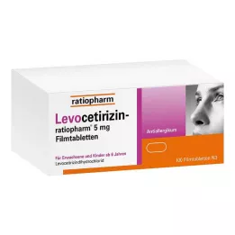 LEVOCETIRIZIN-ratiopharm 5 mg filmomhulde tabletten, 100 st