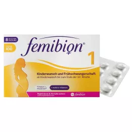 FEMIBION 1 Vruchtbaarheid+Vroege zwangerschap zonder jodiumtabletten, 60 stuks