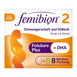 FEMIBION 2 Zwangerschap+Lactatie zonder jodiumpillen, 2X60 stuks