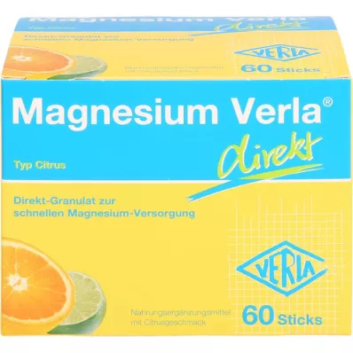 MAGNESIUM VERLA direct granulaat citrus, 60 stuks