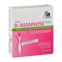 D-MANNOSE PLUS 2000 mg Sticks met vit. en mineralen, 15X2.47 g