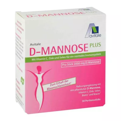 D-Mannose Plus 2000 mg sticks, 30X2,47 g D-Mannose Plus 2000 mg sticks, 30X2,47 g