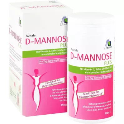 D-MANNOSE PLUS 2000 mg poeder met vitaminen en mineralen, 250 g