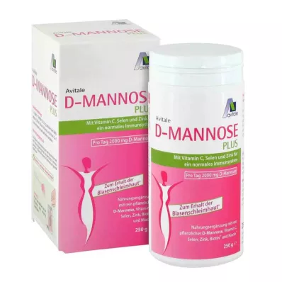 D-Mannose Plus 2000 mg poeder, 250 g D-Mannose Plus 2000 mg poeder, 250 g