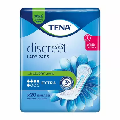 TENA® discrete Lady Pads Extra voor incontinentie, 20 stuks TENA® discrete Lady Pads Extra voor incontinentie, 20 stuks