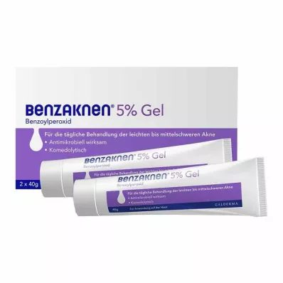 Benzakken® 5% gel voor milde tot matige acne, 2X40 g Benzakken® 5% gel voor milde tot matige acne, 2X40 g