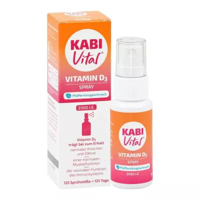 KABIVITAL 2.000 I.U. D3 spray pepermuntsmaak, 25 ml KABIVITAL 2.000 I.U. D3 spray pepermuntsmaak, 25 ml