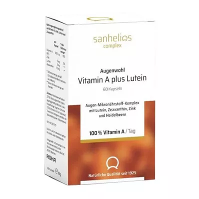 SANHELIOS Augenwohl Vitamine A plus Luteïne Capsules, 60 Capsules