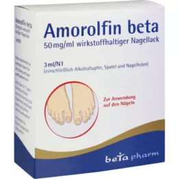 AMOROLFIN beta 50 mg/ml nagellak met werkzame stof, 3 ml
