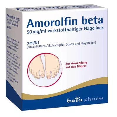 Amorolfine beta 50 mg/ml actieve nagellak, 3 ml Amorolfine beta 50 mg/ml actieve nagellak, 3 ml