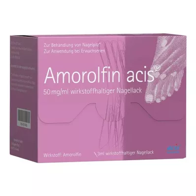 AMOROLFIN acis 50 mg/ml nagellak met werkzame stof, 3 ml AMOROLFIN acis 50 mg/ml nagellak met werkzame stof, 3 ml
