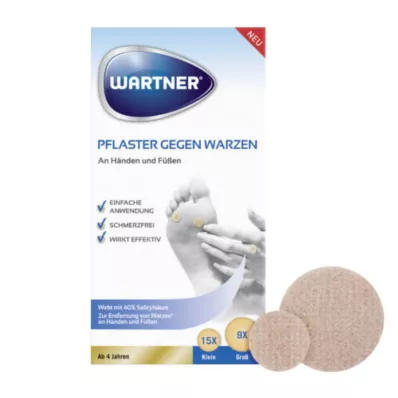 WARTNER Pleister tegen wratten, 24 stuks