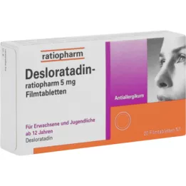 DESLORATADIN-ratiopharm 5 mg filmomhulde tabletten, 20 st