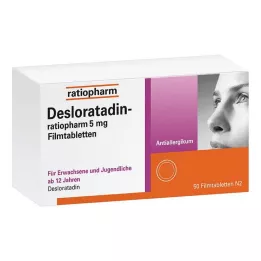 DESLORATADIN-ratiopharm 5 mg filmomhulde tabletten, 50 st