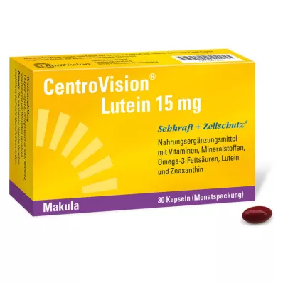 Centrovision Luteïne 15 mg capsules, 30 stuks Centrovision Luteïne 15 mg capsules, 30 stuks