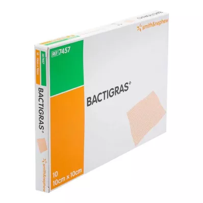 BACTIGRAS antiseptisch paraffine gaas 10x10 cm, 10 stuks