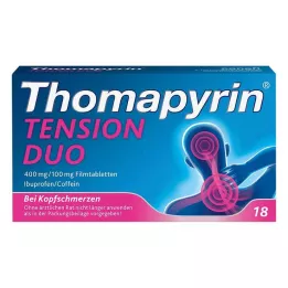 THOMAPYRIN TENSION DUO 400 mg/100 mg filmomhulde tabletten, 18 st