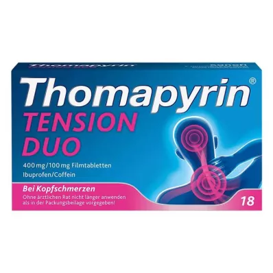 THOMAPYRIN TENSION DUO 400 mg/100 mg filmomhulde tabletten, 18 st
