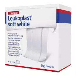 LEUKOPLAST zacht wit gips 6 cm x5 m rol, 1 st