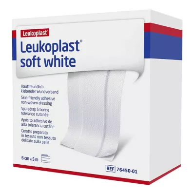 LEUKOPLAST zacht wit gips 6 cm x5 m rol, 1 st