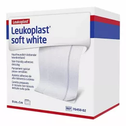 LEUKOPLAST zacht wit gips 8 cmx5 m rol, 1 st
