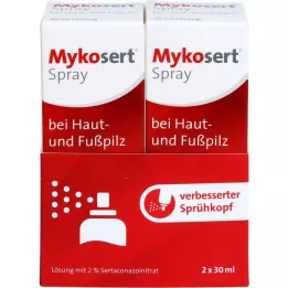 MYKOSERT Spray voor huid- en voetschimmel, 2X30 ml