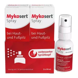 MYKOSERT Spray voor huid- en voetschimmel, 2X30 ml