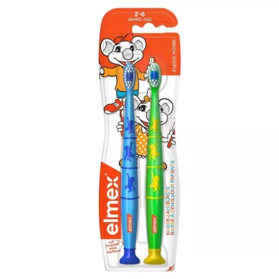 ELMEX Duo-pack Kindertandenborstel, 2 stuks ELMEX Duo-pack Kindertandenborstel, 2 stuks
