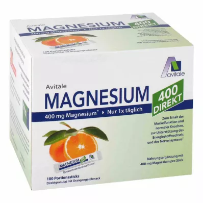 Magnesium 400 directe oranje portiesticks, 100X2,1 g