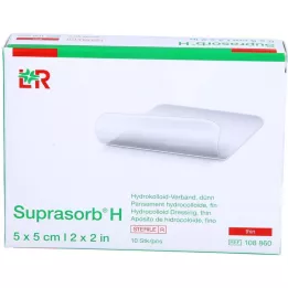 SUPRASORB H Hydrocoll. verband dun 5x5 cm, 10 st