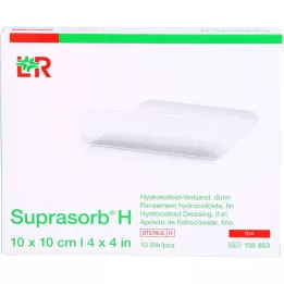 SUPRASORB H Hydrocoll.dressing dun 10x10 cm, 10 st