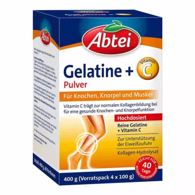 ABTEI Gelatine Plus Vitamine C Poeder, 400 g ABTEI Gelatine Plus Vitamine C Poeder, 400 g