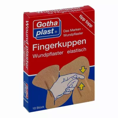 Gothaplast vingertopwondpleister elastisch 2 maten, 10 stuks Gothaplast vingertopwondpleister elastisch 2 maten, 10 stuks