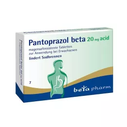 PANTOPRAZOL Bèta 20 mg zure enterische tabletten, 7 st