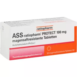 ASS-ratiopharm PROTECT 100 mg enterische tabletten, 50 st